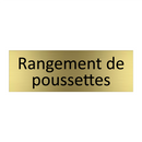Rangement de poussettes