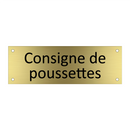 Consigne de poussettes