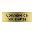 Consigne de poussettes