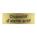 Dispositif d'alerte actif