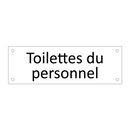 Toilettes du personnel