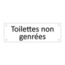 Toilettes non genrées