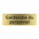 Garderobe du personnel