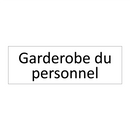 Garderobe du personnel