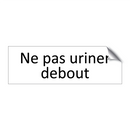 Ne pas uriner debout