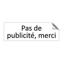 Pas de publicité, merci