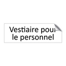 Vestiaire pour le personnel