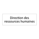 Direction des ressources humaines