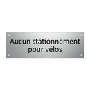 Aucun stationnement pour vélos