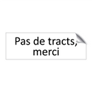 Pas de tracts, merci