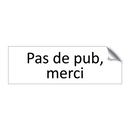 Pas de pub, merci