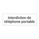 Interdiction de téléphone portable