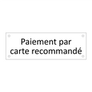 Paiement par carte recommandé