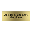 Salle des équipements électriques