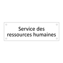 Service des ressources humaines