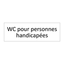 WC pour personnes handicapées