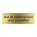Aire de stationnement pour poussettes