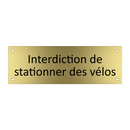 Interdiction de stationner des vélos