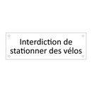 Interdiction de stationner des vélos
