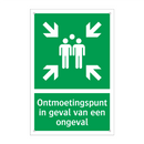 Ontmoetingspunt in geval van een ongeval & Ontmoetingspunt in geval van een ongeval