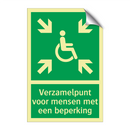 Verzamelpunt voor mensen met een beperking & Verzamelpunt voor mensen met een beperking