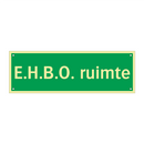 E.H.B.O. ruimte & E.H.B.O. ruimte & E.H.B.O. ruimte & E.H.B.O. ruimte