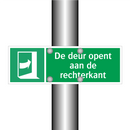 De deur opent aan de rechterkant & De deur opent aan de rechterkant