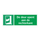 De deur opent aan de rechterkant & De deur opent aan de rechterkant