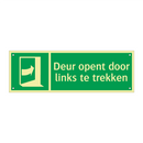 Deur opent door links te trekken & Deur opent door links te trekken