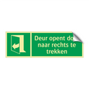 Deur opent door naar rechts te trekken & Deur opent door naar rechts te trekken