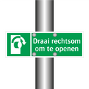 Draai rechtsom om te openen & Draai rechtsom om te openen & Draai rechtsom om te openen