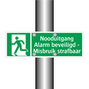 Nooduitgang - Alarm beveiligd - Misbruik strafbaar