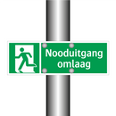 Nooduitgang omlaag & Nooduitgang omlaag & Nooduitgang omlaag