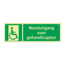Nooduitgang voor gehandicapten & Nooduitgang voor gehandicapten & Nooduitgang voor gehandicapten