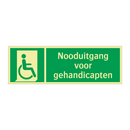 Nooduitgang voor gehandicapten & Nooduitgang voor gehandicapten & Nooduitgang voor gehandicapten