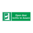 Open door rechts te duwen & Open door rechts te duwen & Open door rechts te duwen