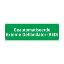 Geautomatiseerde Externe Defibrillator (AED) & Geautomatiseerde Externe Defibrillator (AED)
