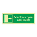 Schuifdeur opent naar rechts & Schuifdeur opent naar rechts & Schuifdeur opent naar rechts