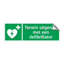 Terrein uitgerust met een defibrillator & Terrein uitgerust met een defibrillator
