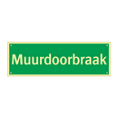 Muurdoorbraak & Muurdoorbraak & Muurdoorbraak & Muurdoorbraak