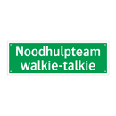 Noodhulpteam walkie-talkie & Noodhulpteam walkie-talkie & Noodhulpteam walkie-talkie