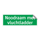 Noodraam met vluchtladder & Noodraam met vluchtladder & Noodraam met vluchtladder
