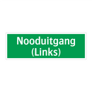 Nooduitgang (Links) & Nooduitgang (Links) & Nooduitgang (Links) & Nooduitgang (Links)