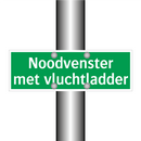 Noodvenster met vluchtladder & Noodvenster met vluchtladder & Noodvenster met vluchtladder