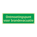 Ontmoetingspunt voor brandevacuatie & Ontmoetingspunt voor brandevacuatie