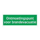 Ontmoetingspunt voor brandevacuatie & Ontmoetingspunt voor brandevacuatie