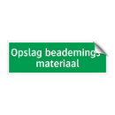 Opslag beademings- materiaal & Opslag beademings- materiaal & Opslag beademings- materiaal