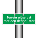Terrein uitgerust met een defibrillator & Terrein uitgerust met een defibrillator