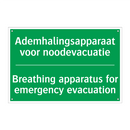 Ademhalingsapparaat voor noodevacuatie /.../ - Breathing apparatus for emergency /.../