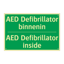 AED Defibrillator binnenin - AED Defibrillator inside